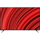 Vestel 65U9510 Ultra HD 4K LED televizyon, kırmızı çizgili ekran ve ince siyah çerçeveyle önden görünüm
