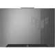 Asus TUF Gaming A15 2023 FA507NVR-LP030-32 koyu gri oyuncu laptop arka kasa tasarımı