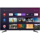 Vestel 55QA9700 Ultra HD 4K QLED televizyon, siyah çerçeveli ekranında akıllı TV menüsü açık.