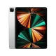 Apple iPad Pro gümüş 12.9 inç, 8 GB RAM ve 256 GB depolama; tablet ön ve arka görünüm.