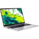 Acer Aspire Lite AL15-33P-358V gümüş iş ve ofis laptopu, açık ekranlı ince tasarım ön sol açıdan görünüm