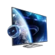 Philips 65PFL9708S Ultra HD 4K LED televizyon, uzay temalı ekrana sahip ince tasarım, genel renk