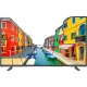 Beko B65L 8900 5A Ultra HD 4K TV, renkli kanal manzarası gösteren siyah ekranlı televizyon