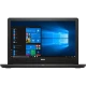 Siyah Dell Vostro 3578 N072VN3578EMEA01_U iş ve ofis laptopu, Windows ekranı açık şekilde önden görünüyor