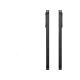 Xiaomi Poco X8 Pro Max siyah telefonun ince profili ve yan düğmeleri görülen iki yan görünümü