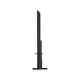 Vestel 75UT9740 Ultra HD 4K LED televizyonun ince siyah yan profili ve ayak tasarımı
