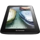Lenovo IdeaTab A3000AF siyah tablet, su damlacıklı ekran görüntüsüyle önden görünüm