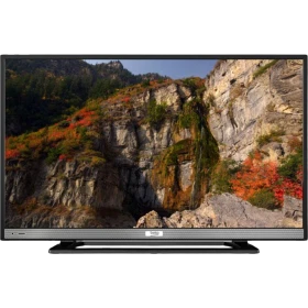Beko B48-LB-6436 Full HD FHD TV, siyah çerçeveli ekranında etkileyici dağ manzarası gösteriyor