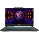 MSI Cyborg 15 A13VF-892XTR siyah oyuncu laptop; 32GB RAM ve 512SSD, ön görünümde RGB ekran ışıkları.