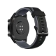 Huawei Watch GT Sport 46.5 mm siyah akıllı saat, kayışı ve arka sensörleri görünür şekilde.