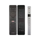 Philips 65OLED873 Ultra HD 4K OLED televizyon için siyah uzaktan kumanda ve tuş düzeni, genel renkli.