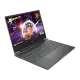 HP Victus Gaming 15-fb3703nt B9KM1EA koyu gri oyuncu laptop, oyun temalı ekranda açık görüntü
