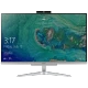 Acer Aspire C24-865 masaüstü bilgisayar, geniş ekranı ve gümüş ayak tasarımıyla önden görünüm