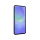 Siyah Samsung Galaxy A36 akıllı telefonun önden görünümü, geniş ekran ve merkezde ön kamera deliği
