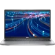 Dell Latitude 5520 N014L552015EMEA_U gri iş ve ofis laptopu; hareketli ışıklar arka planlı ekran.