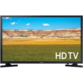 Samsung 32T5300AD 32 inç Full HD LED televizyon ekranında HD TV yazısı, genel siyah tasarım.