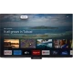 Philips 55OLED908 Ultra HD 4K OLED Televizyon ekranında Google TV arayüzü, genel renkli şık tasarım