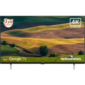 Grundig 43 GJF 6500 B Full HD FHD TV, siyah çerçeveli LED televizyonun ön görünümü