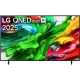 LG 75QNED86A6A Ultra HD 4K QNED televizyon, canlı renkli ekran ve ince çerçeve ile vitrin görünümü