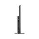 Philips 55PUS7409 Ultra HD 4K LED televizyonun siyah ayaklı yan görünümü, bağlantı portları görünen.