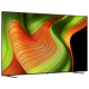 LG OLED83B56LA Ultra HD 4K televizyon; canlı yeşil ve turuncu soyut arka planlı ekran görüntüsü