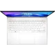 MSI Prestige 13 AI Evo A1MG-236TR beyaz ultrabook laptop klavye görünümü ve açılır ekranı