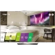LG 55EW961H Ultra HD 4K OLED televizyon, oturma odasında canlı yayın ve modern tasarım ile vitrin görünümü