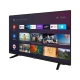 Beko B55 B 820 B Ultra HD 4K TV, siyah çerçeveli ekranında akıllı TV uygulamaları açık
