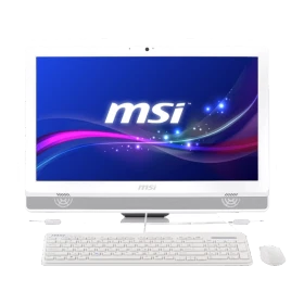 MSI PRO 22ET 7NC-054XTR beyaz hepsi bir arada masaüstü bilgisayar, klavye ve mouse ile birlikte