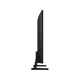 Samsung 55DU7000 Ultra HD 4K LED televizyon siyah renk, ince ayaklı yan görünüm.