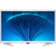 Axen Zigana 32 inç beyaz LED televizyon, HD Ready ekranı ve gümüş ayaklarıyla önden görünüm
