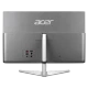 Acer Aspire C22-1650 gümüş masaüstü bilgisayarın arka paneli ve ayak tasarımı