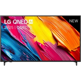 LG 55QNED70A6A Ultra HD 4K QNED TV ekranda renkli görsellerle, genel renkli vitrin modeli
