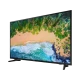 Samsung 50NU7090 Ultra HD 4K LED televizyon, genel siyah tasarımlı; ekranda canlı doğa manzarası görünüyor