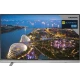 Grundig 48 VLX 8586 BP Ultra HD 4K LED televizyon, şehir manzarası gösteren geniş ekranlı TV