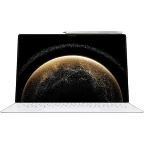 Huawei MatePad Pro 13.2 2025 256 GB beyaz tablet; geniş ekran görünümü ve kavisli parıltı efekti