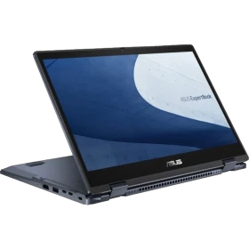 Asus ExpertBook B3 Flip B3402FVA-I58512B2D009 siyah 2’si 1 arada laptop ekranı açık görünüyor.