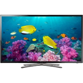 Samsung 32F5570 Full HD FHD TV ön paneli, canlı balık temalı ekran görüntüsüyle vitrin ürün fotoğrafı