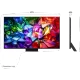 LG 75MRGB96B6B Ultra HD 4K TV, renkli kristal ekranı ve ince siyah tasarımıyla önden görünüm