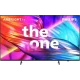 Philips 75PUS8909 Ultra HD 4K LED televizyon, renkli Ambilight TV arayüzü gösterimi, siyah ayaklı.
