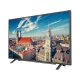 Grundig Munich 32 CLE 6745 AP Full HD LED televizyon, şehir manzarası gösteren ince siyah ekran