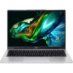 Acer Aspire Lite AL14-31P-39KN gümüş iş ve ofis laptopu, açık ekranlı önden görünüm