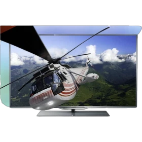 Philips 40PFL8007K Full HD LED televizyon, helikopterli sahneyle vitrin görünümü, genel renkli