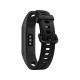Honor Band 5i siyah akıllı bileklik, ekranı ve ayarlanabilir silikon kayışıyla önden görünüm