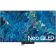 Samsung 75QN95B Neo QLED 75 inç Ultra HD 4K TV ekranda Neo QLED vurgulu canlı mavi görüntüyle gösteriliyor