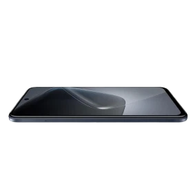 Siyah Infinix Hot 50i akıllı telefon, ince çerçeveli ekran ve yan profilden tasarım detaylarıyla görünüm