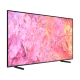 Samsung 85Q60C Ultra HD 4K QLED televizyon, genel siyah çerçeve ile canlı renkli ekran görüntüsü