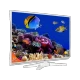 SEG LE22SAT227-W Full HD beyaz LED televizyon, deniz canlıları görüntüsü ve masaüstü ayağıyla.