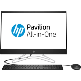 HP 24-f0060nt 8UH24EA Pavilion All-in-One masaüstü bilgisayar, klavye ve fareyle birlikte siyah tasarım