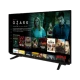 Beko B65 A 850 B Ultra HD 4K LED televizyon, siyah çerçevesi ve Netflix arayüzüyle üç çeyrek açıdan görünüm